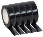 Plugger Banda Izolatoare Plugger PVC-BLACK | Set 5 Bucati, 10m x 15mm, Neagra (PVC-BLACK)