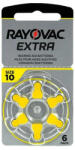 Lechpol Baterie Auditiva Rayovac 10 RAY-10-0 | Blister 6 Buc, 1.45V, Zinc-Aer (RAY-10-0) Baterie reincarcabila