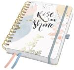 Sigel Agendă, cu spirală, format A5, săptămânală, 2027, copertă rigidă, SIGEL „Jolie, Soft Glimmer (7J608)