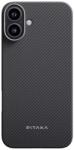 PITAKA Husa Pitaka MagEZ 5 KI1601MA | 600D, MagSafe, iPhone 16 Plus, Negru/Gri (KI1601MA)