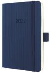 Sigel Agendă, format A6, săptămânală, 2027, copertă moale, SIGEL „Conceptum, albastru închis (C2733)
