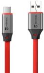 Tactical Cablu de date TACTICAL FAT MAN 2.0 USB - Type-C, 100 cm, ROȘU 57983127953 (57983127953)