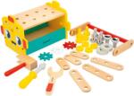 Janod Cutie de scule din lemn 2 în 1 Janod - Robot (J06455) Set bricolaj copii