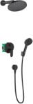 Hansgrohe Vernis Blend set de duș ascuns cu duș de ploaie negru 88002339 (88002339)