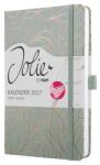 Sigel Agendă, format A5, săptămânală, 2027, copertă rigidă, SIGEL „Jolie, Twilight Green (7J365)