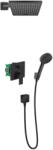 Hansgrohe Vernis Shape set de duș ascuns cu duș de ploaie negru 88002344 (88002344)