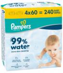 Pampers Șervețele umede pentru bebeluși Pampers - Water, 4 x 60 bucăți (1100049761)
