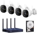 Dahua Kit supraveghere video Wi-Fi IMOU cu 4 camere si HDD inclus, vedere nocturna, detectare inteligenta, audio bidirectional, monitorizare din telefon (59346-)