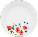 Domotti Poppies Lapostányér - Virágminta - Porcelán - 23 cm (42457)