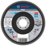 Bosch Disc lamelar slefuire otel/inox Bosch PRO X571, 125x22.23mm, G60 (2608607327)