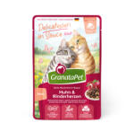 GranataPet 12x100g GranataPet Delicatessen szószban Csirke & marhaszív nedves macskatáp