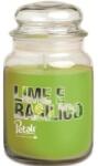 LCA Lumanare Parfumata, Borcan Mare, Lime e Basilico, Alb (LCA-LPJ-BIG-390-LIM)