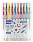 KOH-I-NOOR Pix cu Gel, Diverse Culori, cu Sclipici, Varf 0.7 mm (KH-SP50780)