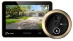 Ezviz Vizor cu sonerie usa si monitor EZVIZ EP4 CS-EP4 (8MP) Golden, 4K 8MP, 5.5 ", Wi-Fi, recunoastere faciala, PIR, audio, IP54 (Auriu) (CS-EP4-R100-1M8WPF-GD(EU-STD))