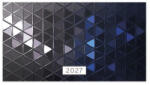 PD Calendar Naptár Tűzött mini zseb fekvő Blue 2027