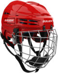 BAUER Cască de hochei Prodigy 2.0 Combo Red Youth