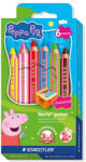 STAEDTLER Színes marokceruza Staedtler Noris Junior Peppa 6 db-os klt. 3 az 1-ben (140 C6 L1)