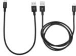 Verbatim cablu Micro B USB Cable Sync & Charge 100cm (Negru) + Verbatim cablu Micro B USB Cable Sync & Charge 30cm (Negru) (48875)