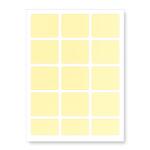 CDRmarket Etichete autoadezive 60 x 60 mm, 12 etichete, A4, 20 de coli, galbene (R0ECO.6060YELLOW)