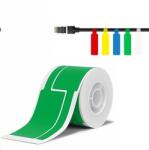 Niimbot 1EA01174401, 25x76mm, 200 buc, etichete autoadezive verzi pentru cabluri (A2K88018808)