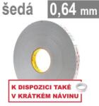 3M VHB 4936-P, grosime 0, 64 mm; bandă acrilică dublu adezivă foarte puternică, gri deschis, 19 mm x 33 m (7000072386)