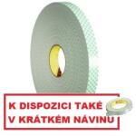 3M 4008 Bandă adezivă dublu-față din spumă, albă, grosime 3, 2 mm 12 mm x 2 m (AD40081202)
