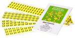 Partex PLB025025H40. LIT etichete 25x25 mm, fulger în triunghi, galbene, 10x12 buc (PLB025025H40.LIT)