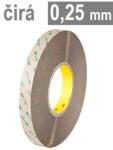 3M VHB 9473, grosime 0, 25 mm, bandă adezivă dublu-față transparentă subțire fără suport 9 mm x 55 m (7100029183)