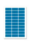 CDRmarket Etichete autoadezive 63, 5 x 29, 6 mm, 27 etichete, A4, 20 coli, albastre (R0ECO.0437BLUE)