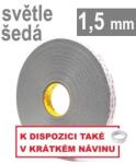 3M VHB 4956-P, gr. , 1, 5 mm; bandă acrilică dublu adezivă foarte puternică, gri deschis, 12 mm x 33 m (7000072502)