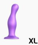 Lovely Planet Strap-on-me Curvy XL dildo ondulat cu ventuză violet Dildo