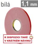 3M VHB 4950, grosime 1, 1 mm; bandă acrilică albă dublu adezivă cu lipire foarte puternică 19 mm x 3 m (AA-4950-8019-4)
