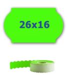 CDRmarket Etichete de preț pentru clești, 26 mm x 16 mm, 700 buc. , verde fluorescent (ETRL-26x16-green)