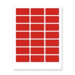 CDRmarket Etichete autoadezive 63, 5 x 29, 6 mm, 27 etichete, A4, 20 coli, roșii (R0ECO.0437RED)