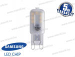 V-TAC SKU-243 2, 5W 230V G9 3000K LED meleg fehér 200lm 300° vil. szög Samsung chip 5év garancia (243)
