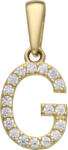 Arany ékszer Juta Gold sárga arany betű medál G (JTTC-8358)