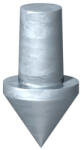 Obo Bettermann 3041956 1819 25BP földelőcsúcs földelőhöz 25mm FT merítetten tűzihorganyzott, DIN EN ISO 1461 (3041956)