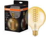 OSRAM Vintage 1906 dimmelhető LED fényforrás (izzó), Globe forma, gömb üveg búra, átlátszó arany E27 foglalat, 8, 4W, 806lm, 2400K extra meleg fehér ( 4099854137884 ) (4099854137884)