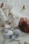 Konges Sløjd gyerek pamut rugdalózó GIO ZIP ONESIE GOTS - fehér 50-56