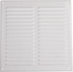 Vent Systems négyzetes fém szellőzőrács beépített rovarháló védelemmel, fehér - 29, 5x29, 5 cm