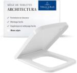 Villeroy & Boch Architectura WC-ülőke duroplast, négyzetes, softclose, levehető - fényes Alpine White