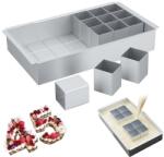 Puedno Állítható Alumínium Számforma Sütőforma - Nagy Méretű, Tapadásmentes, Betű és Szám Tortaforma Number Cake DIY Sütéshez, Ezüst