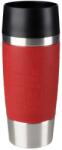 emsa 513356 Travel Mug Classic termoszpohár 360 ml, piros, 100% szivárgásmentes, Quick-Press zár, 360° ivónyílás, 4 óra meleg és 8 óra hideg (513356)