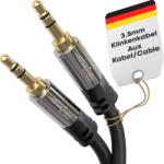 KabelDirekt 3, 5 mm jack sztereó audiokábel - 10 m - fekete