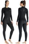 X-mAnTA 3 mm-es neoprén búváruha, teljes test, hosszú ujj, elöl cipzár - fekete/kék - XS méret