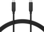 Amazon Basics USB-C 4 gyorstöltő kábel, 240W, 40Gbps, 8K, Thunderbolt 4/3 - fekete - 1 m