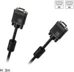 KPO3710-3 VGA kábel, VGA dugó - VGA dugó, szűrős, 3m