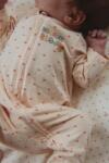 Konges Sløjd gyerek pamut elasztán rugdalózó BASIC ZIP ONESIE GOTS - rózsaszín 74