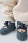 Donsje bébi bőr cipő Junus Booties Polar Bear - türkiz 15/16