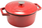 Perfect Home Zománcozott öntöttvas lábas fedővel 24cm piros